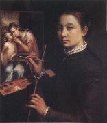 Sofonisba Anguissola Self-Portrait at the Easel oil painting on canvas